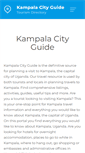 Mobile Screenshot of kampalacityguide.com