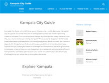 Tablet Screenshot of kampalacityguide.com